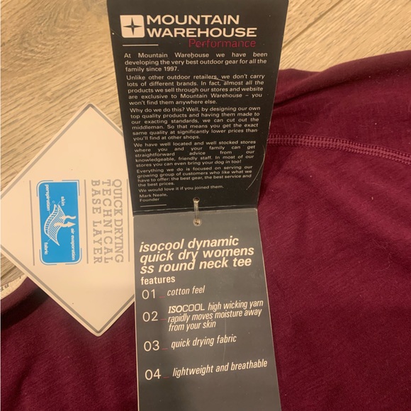 🆕 Mountain Warehouse IsoCool Base Layer T-Shirt - Picture 7 of 8